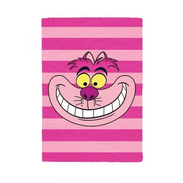 Erik Caderno de Pelúcia A5 Pautado Cheshire Alice no País das Maravilhas 96 Folhas Rosa 1 Unidade