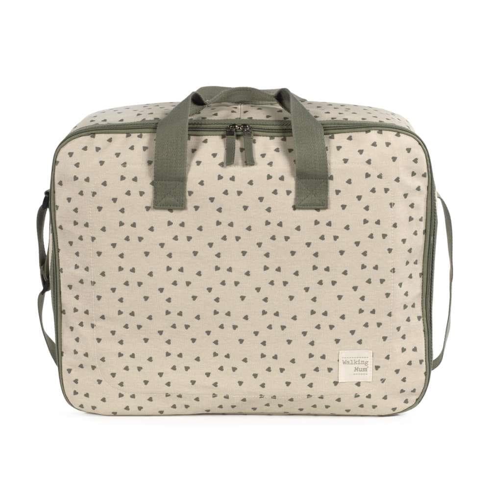 WALKING MALA MATERNIDADE HEARTS POPPY MOSS|cantinhodobebe.pt