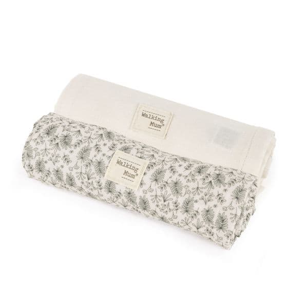 Walking Mum Pack de 2 Musselinas 70x70cm Gala Mint
