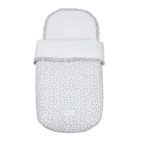 Pasito a Pasito Saco de Dormir Little Bloom Vichy Grey