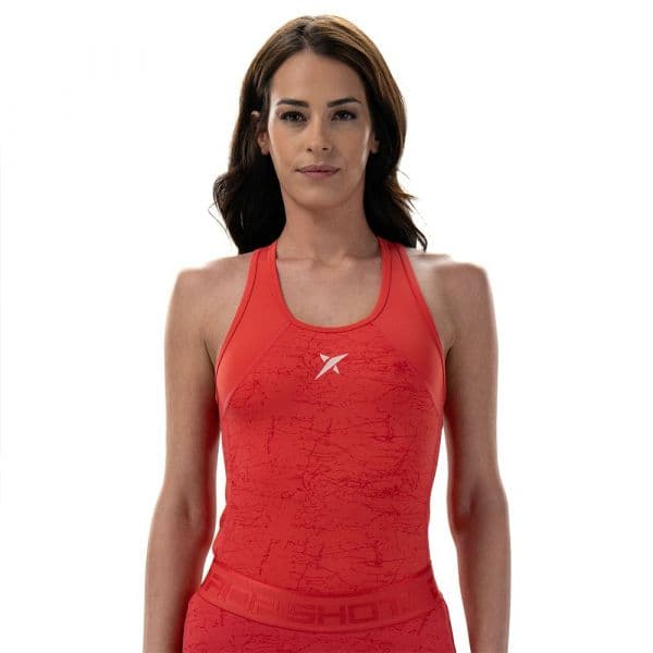 Drop Shot Cayenne Sleeveless T-shirt Vermelho XL Mulher