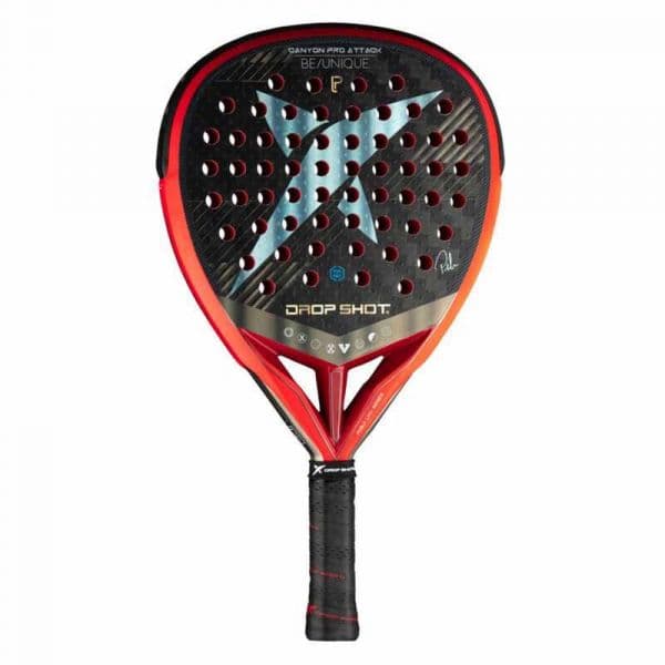 Drop Shot Raquete de Padel Canyon Pro Attack Vermelho 350-370 gr