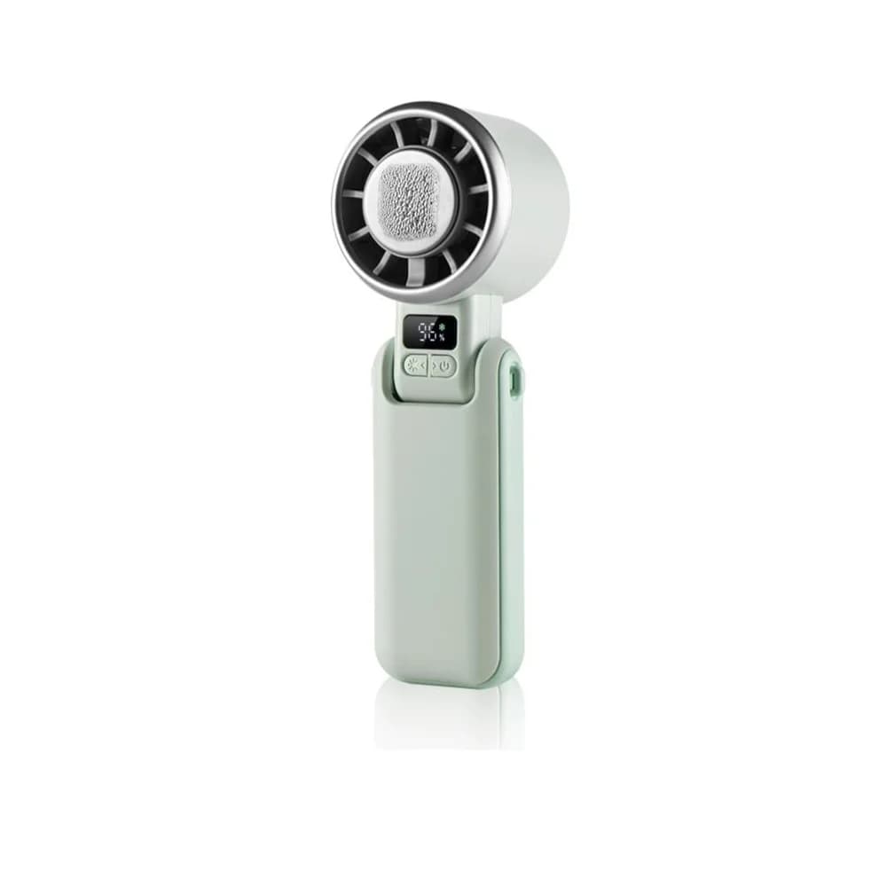 Ventilador Mano Vidro Ice Pro Verde Portatil