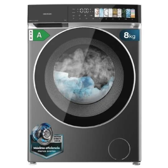 Máquina de lavar roupa Cecotec Bolero DressCode 8970 Direct Drive Steel