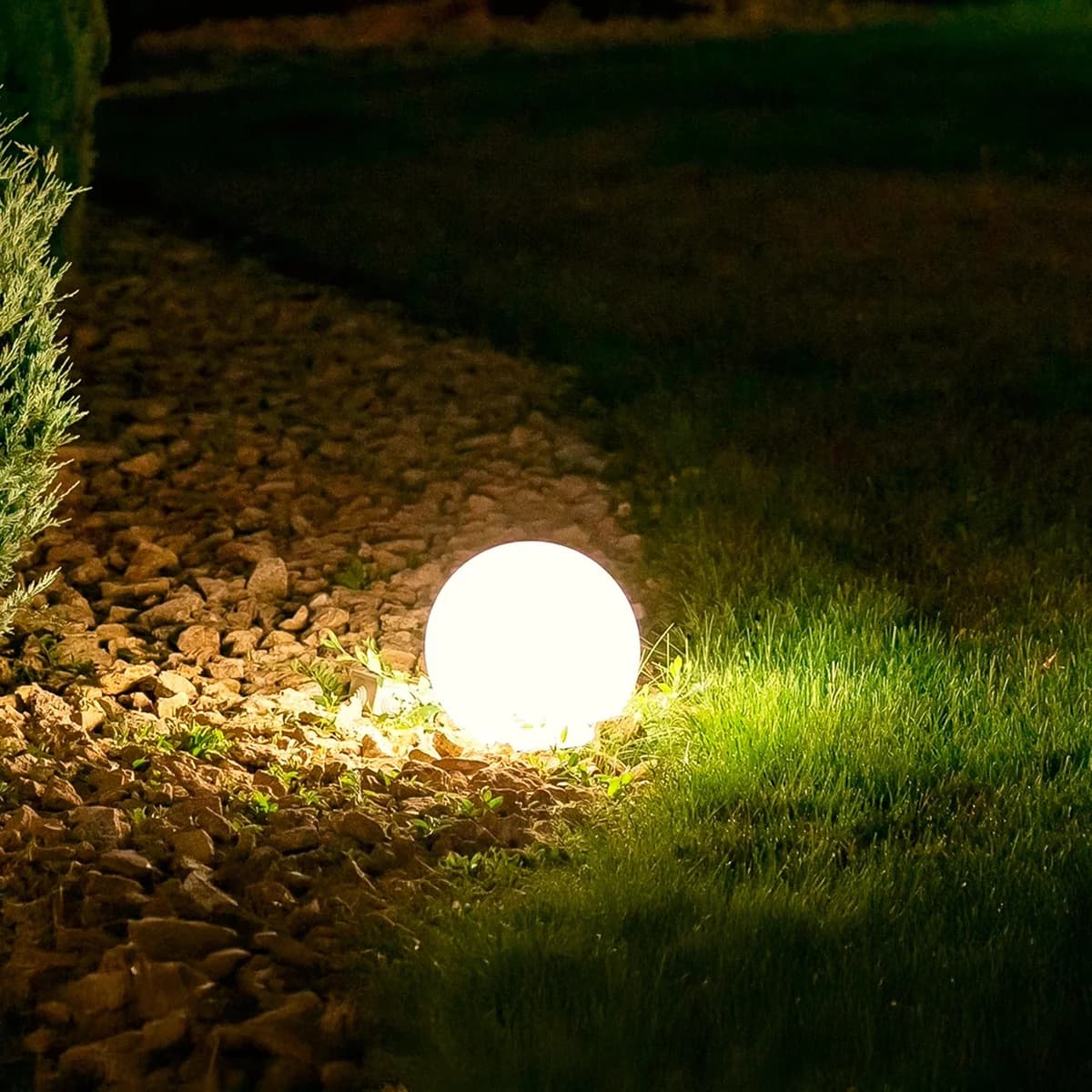 Bola solar LED Sara para exterior 25Ø cm 3000K