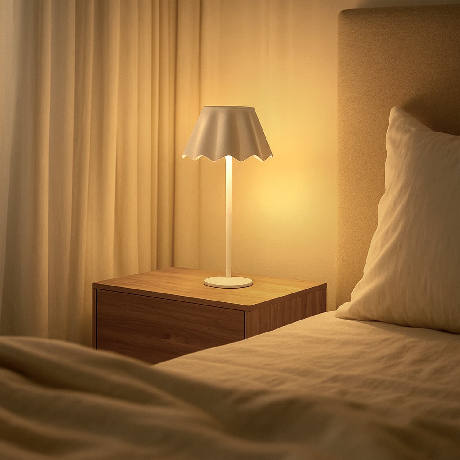 Candeeiro de Mesa Led White Noe