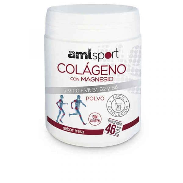 AML Sport Colágeno com Magnésio + Vit C, B1, B2 E B6 350g Morango