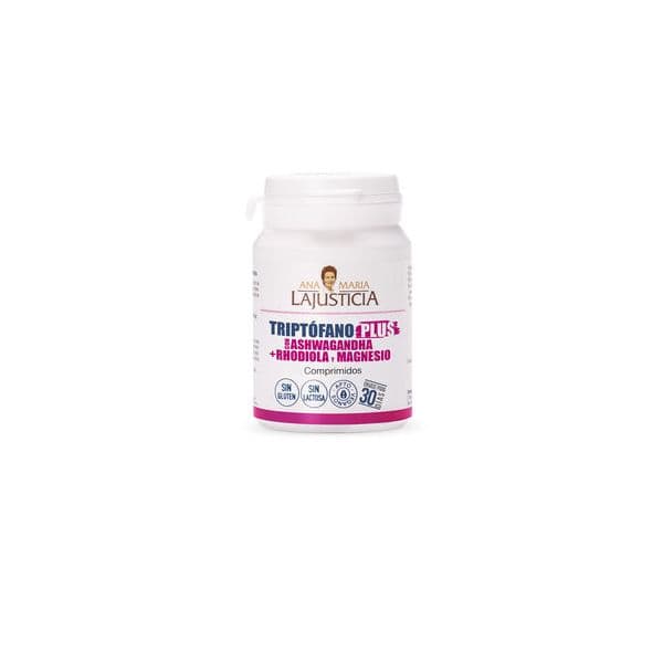 Ana Maria Lajusticia Triptofano Plus Ashwagandha + Rhodiola + Magnésio 60 Comprimidos