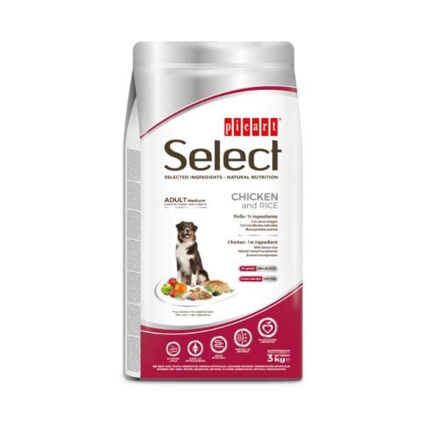 Picart Select Adult Medium Chicken & Rice 800g