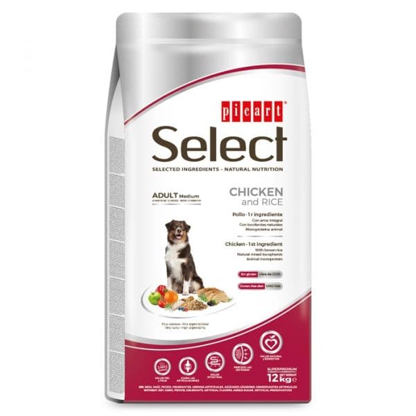 Picart Select Adult Medium Chicken & Rice 12Kg