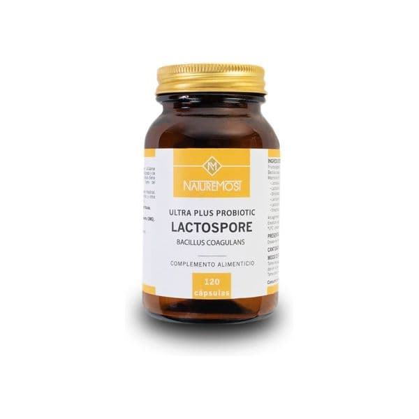 Naturemost Probióticos de Lactosporos Ultra Plus Probióticos 120 Cápsulas de 565mg
