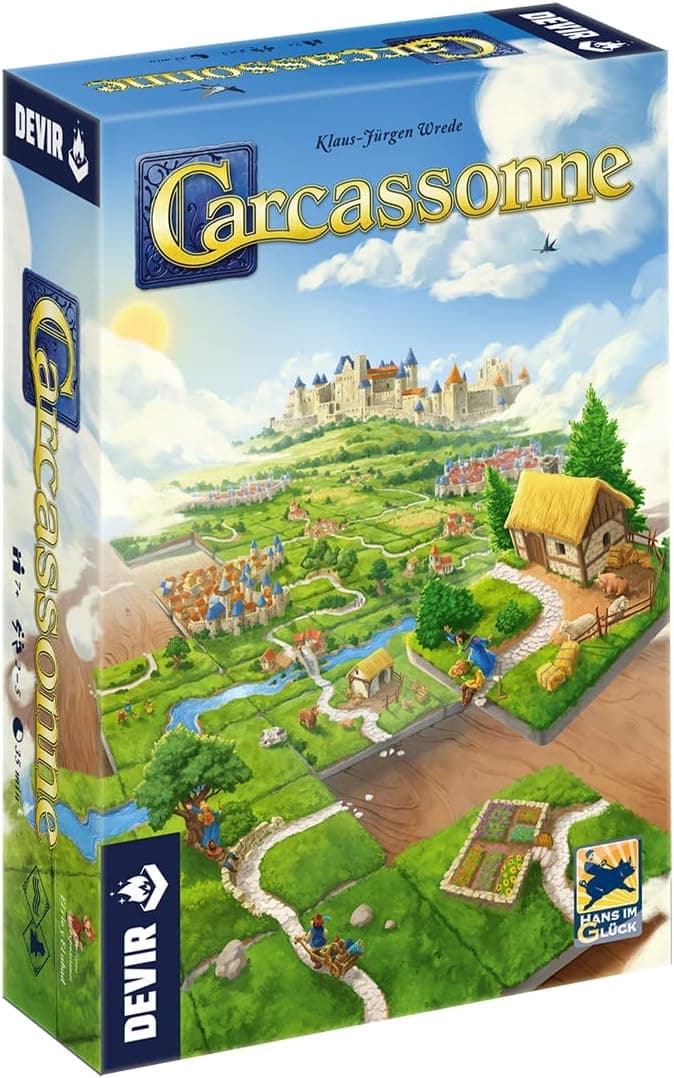 CARCASSONNE JUEGO DE TABLERO - TEMATICA CONSTRUCCIONESTRATEGIA  -