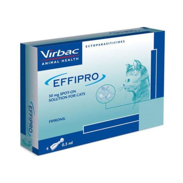 Virbac Effipro Spot-On 50mg Gato 24 Pipetas