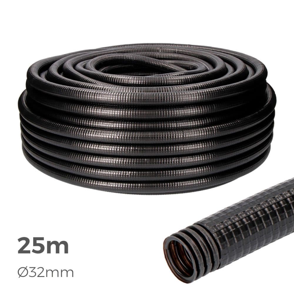 TUBO ANELADO FERROPLAST EXTERIOR 32MM CE M-40 EURO/M