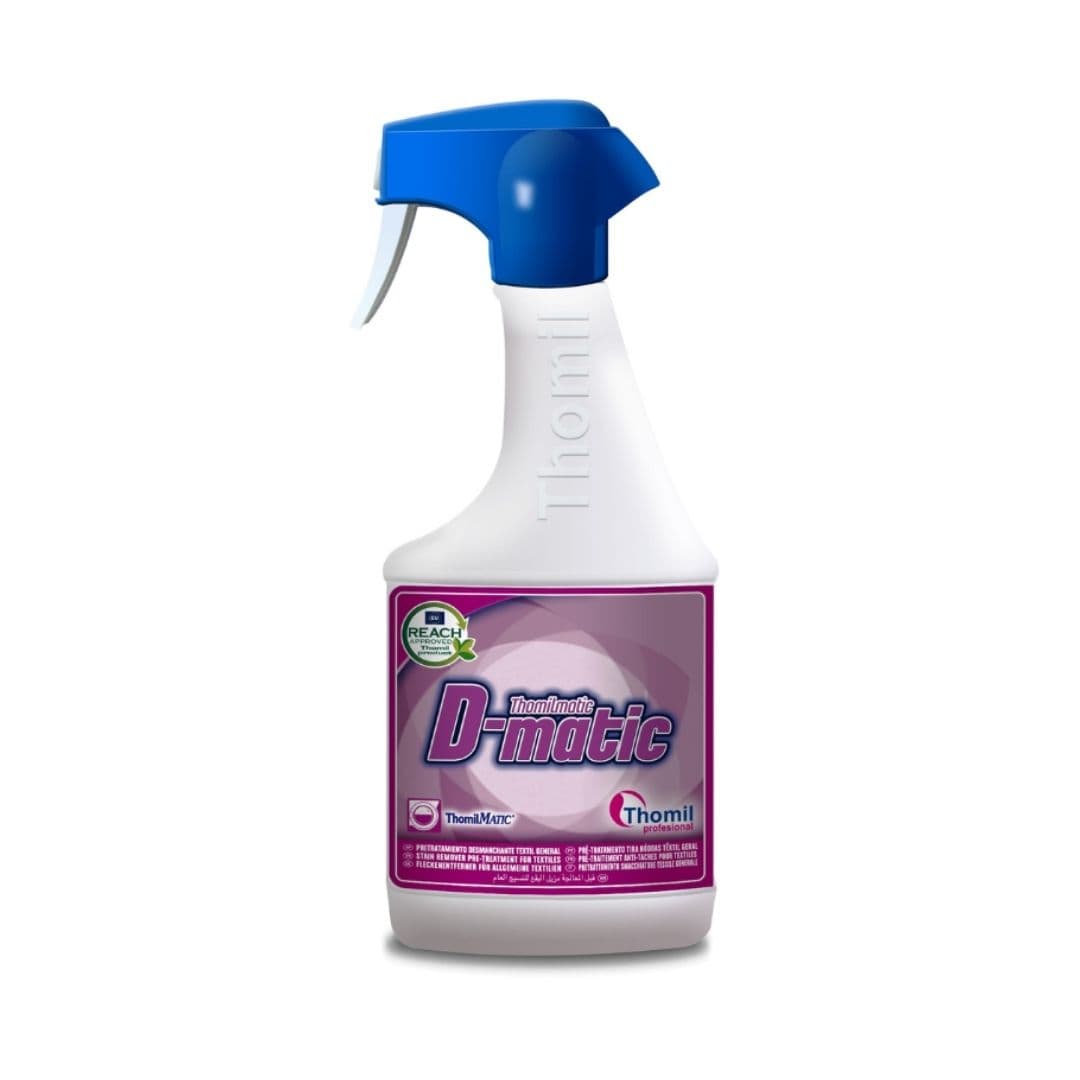 Thomil Matic D-MATIC – Desmanchante e Humectante Pré-tratante para Lavandaria Profissional 750ml