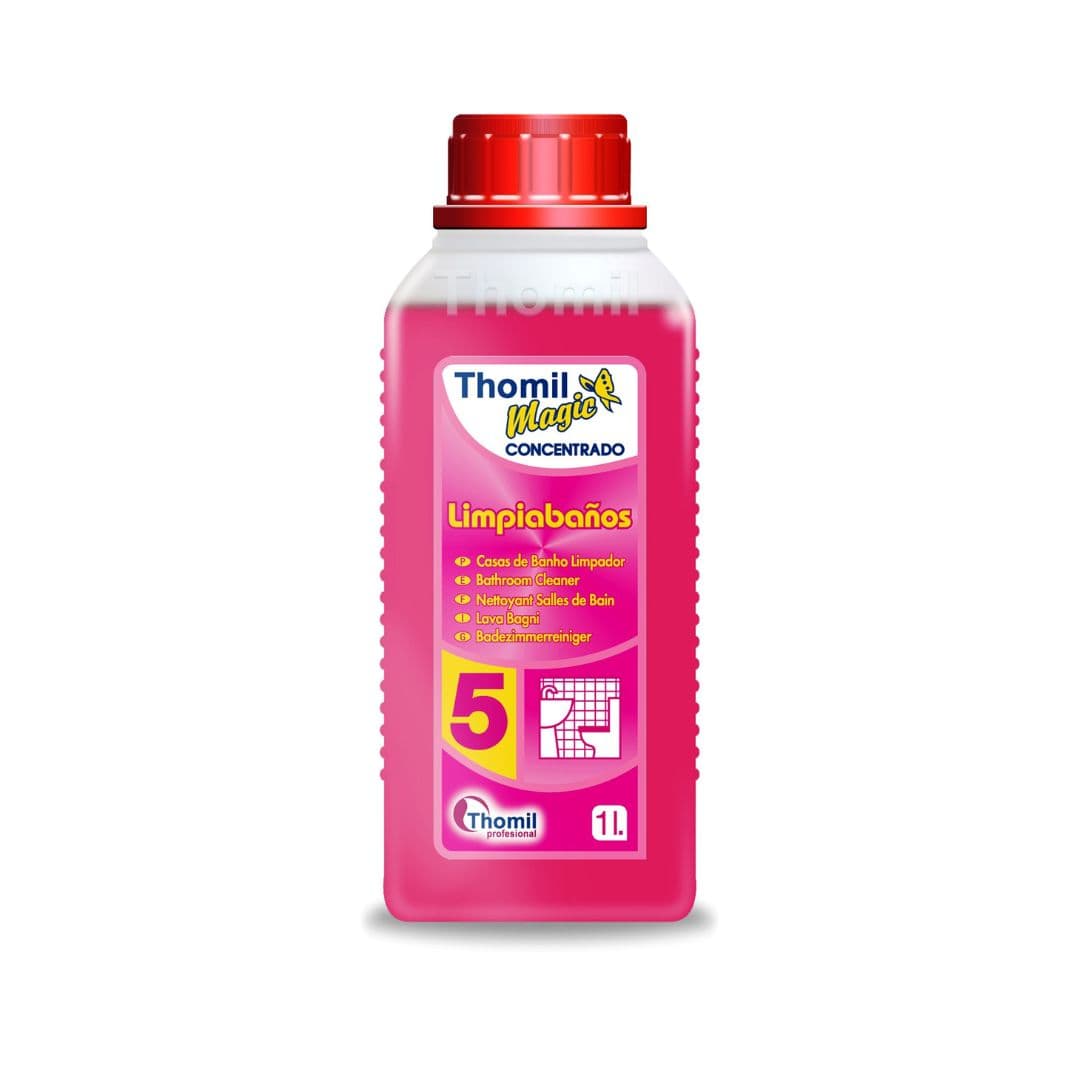 ThomilMagic Nº 5 – Limpador concentrado anticalcário para casas de banho 1L