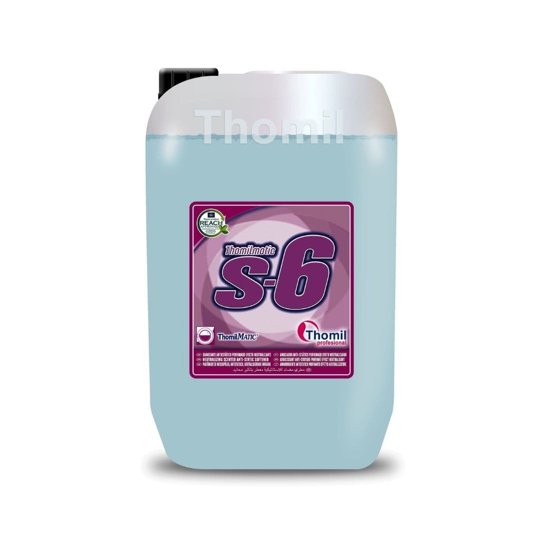 Thomil Matic S-6 – Amaciador Têxtil Antiestático com Efeito Neutralizador e Bactericida 20kg