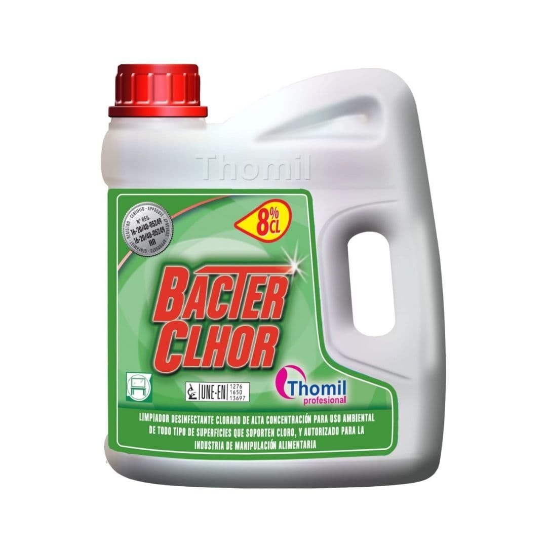 Thomil Bacter Chlor – Desinfetante clorado concentrado para superfícies e equipamentos 4L