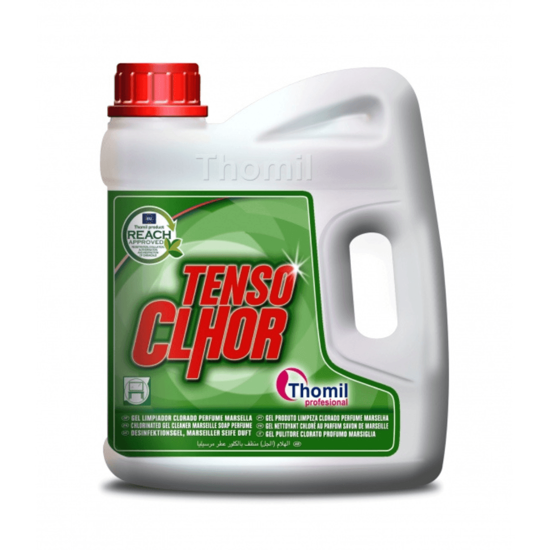 Thomil Chlor Gel – Gel clorado de limpeza e higienização com perfume a sabão Marselha 4L