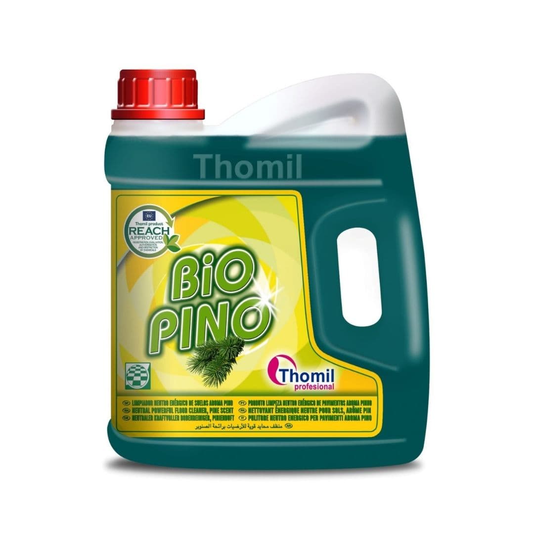 Thomil Bio-Pino – Detergente neutro enérgico para pavimentos e superfícies com perfume a pinho 4L