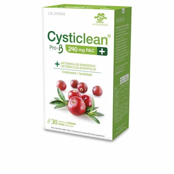 Cysticlean Pro B 240mg PAC e Probióticos com Cápsulas de Cranberry 30 Unidades