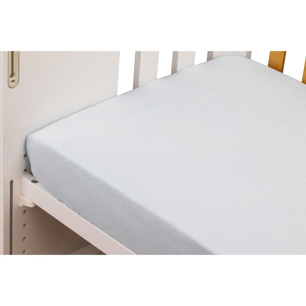 Lençol De Baixo Para Cama 60X120 Popelin 100% Algodão Azul Interbaby