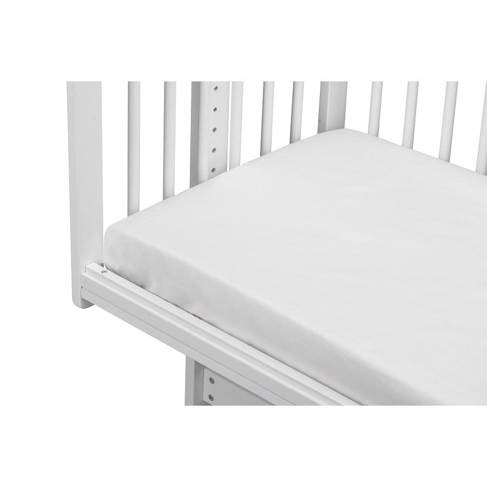 Lençol De Baixo Para Berço Popelin 100% Algodão Branco Interbaby
