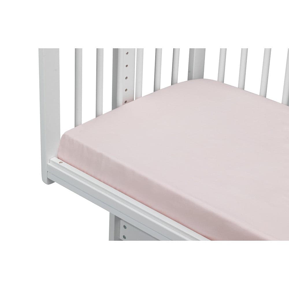 Lençol De Baixo Para Berço Popelin 100% Algodão Rosa Interbaby