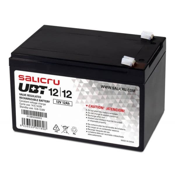Salicru UBT 12/12 Batería para SAI/UPS 12aH 12v