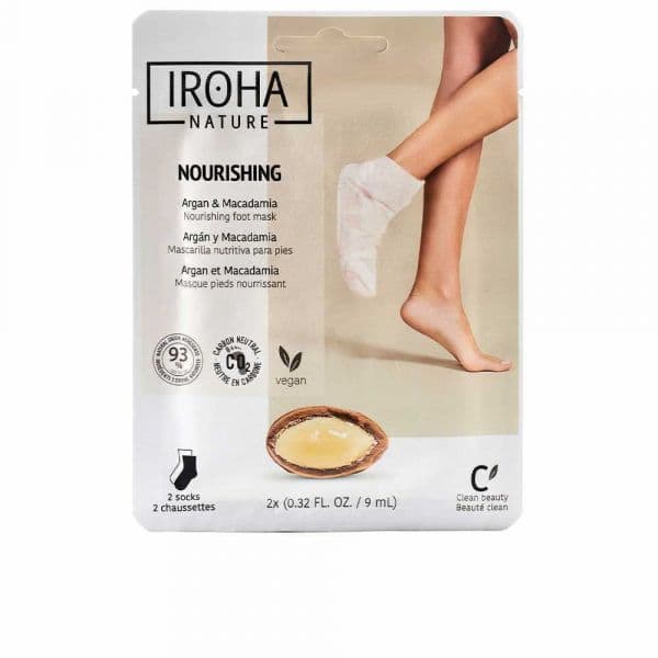 Iroha Nourishing Máscara de Pés Argão Nutritivo 2 Meias