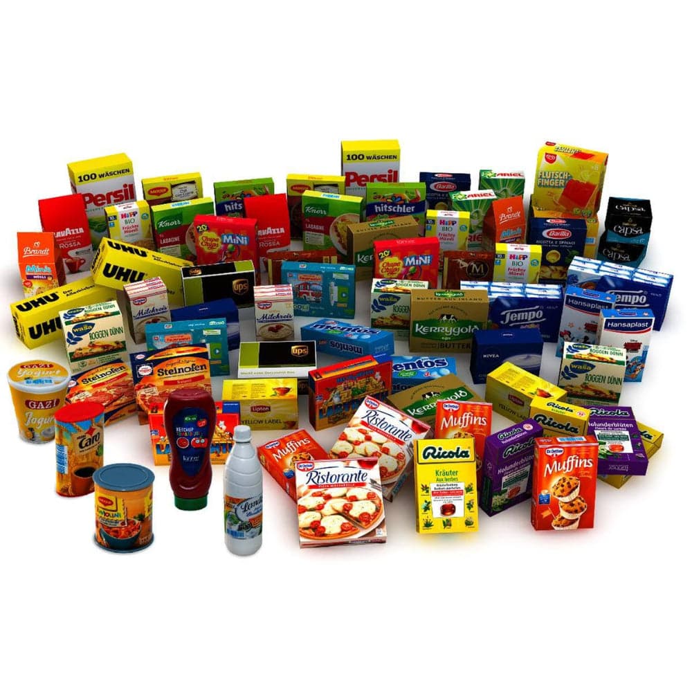 Conjunto supermercado com 65 peças