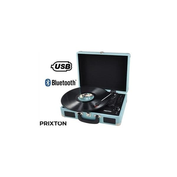 Gira-Discos Prixton Mala Azul Claro