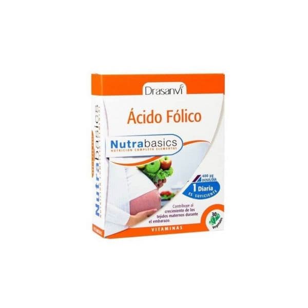Drasanvi Nutrabasics Ácido Fólico 30 Cápsulas Vegetais