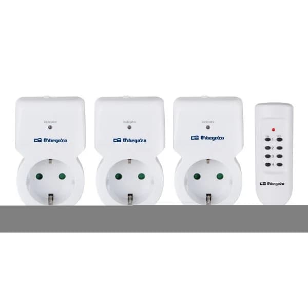 Orbegozo Pack 3x Tomadas Programador 24 Horas 3600W com Comando - PG30