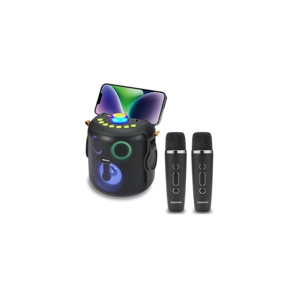 Daewoo DW3008 Coluna Portátil 15W Bluetooth Karaoke