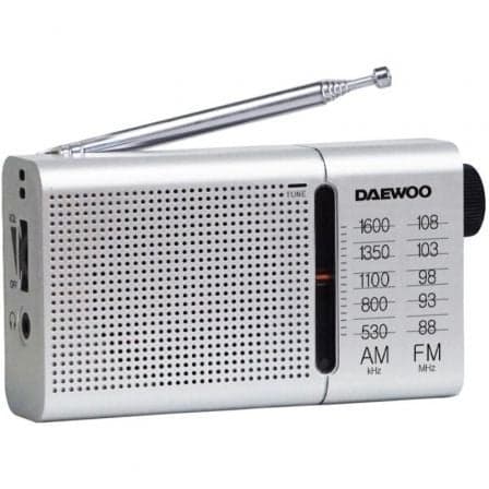 Daewoo Rádio Portátil DW1037 AM/FM Prata