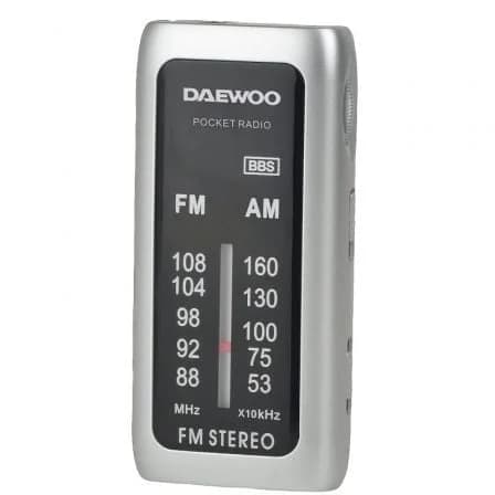 Daewoo DW1129 Rádio Portátil Mini Prateado