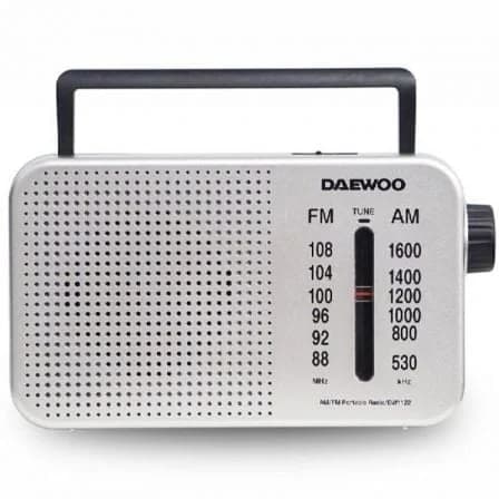 Daewoo Rádio Portátil DW1122 Prata