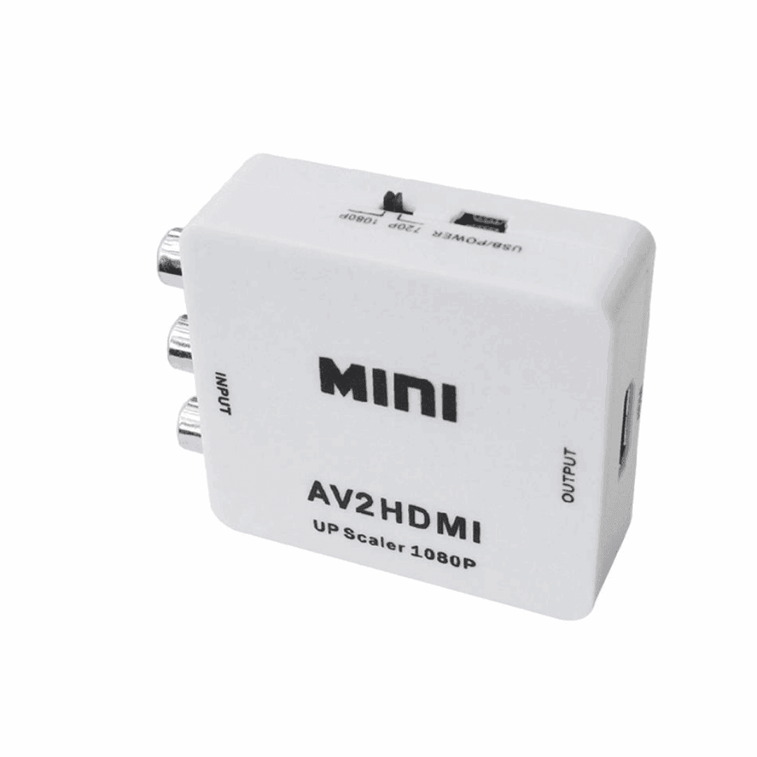 Conversor RCA/AV para HDMI 1080p - Branco