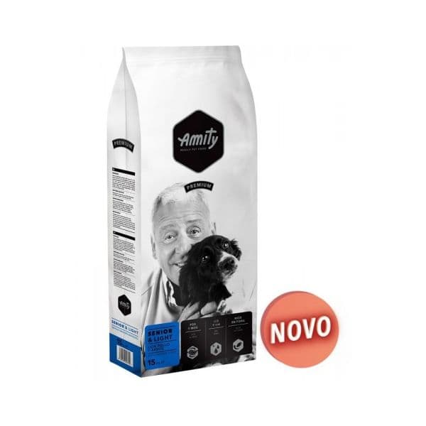 Amity Premium Senior & Light 15Kg                                                                                                                                                          