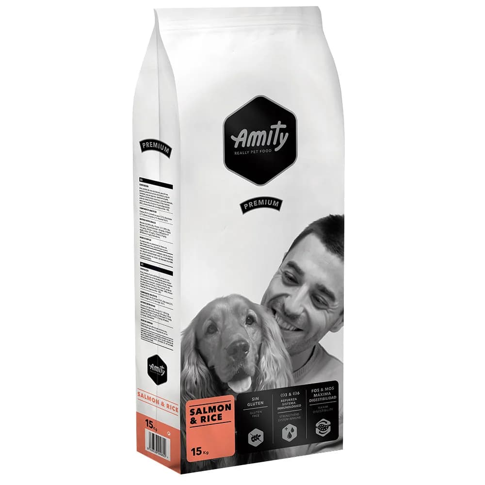 Amity Premium Salmon & Rice 15Kg