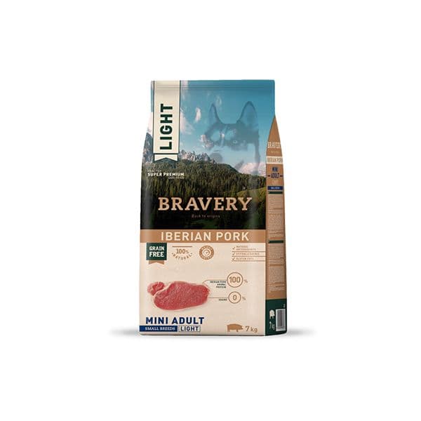 Bravery Adult Grain Free Mini Light Iberian Pork 2Kg