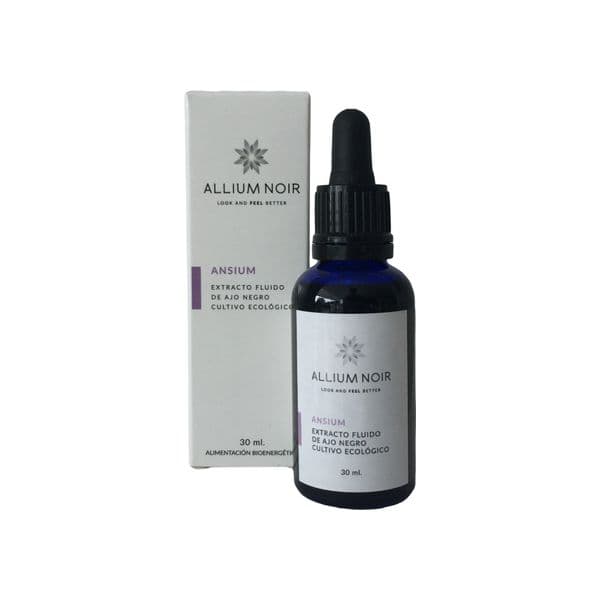 Allium Noir Extrato de Alho Preto Orgânico de Ansium, Suporte Ao Sistema Nervoso 30ml