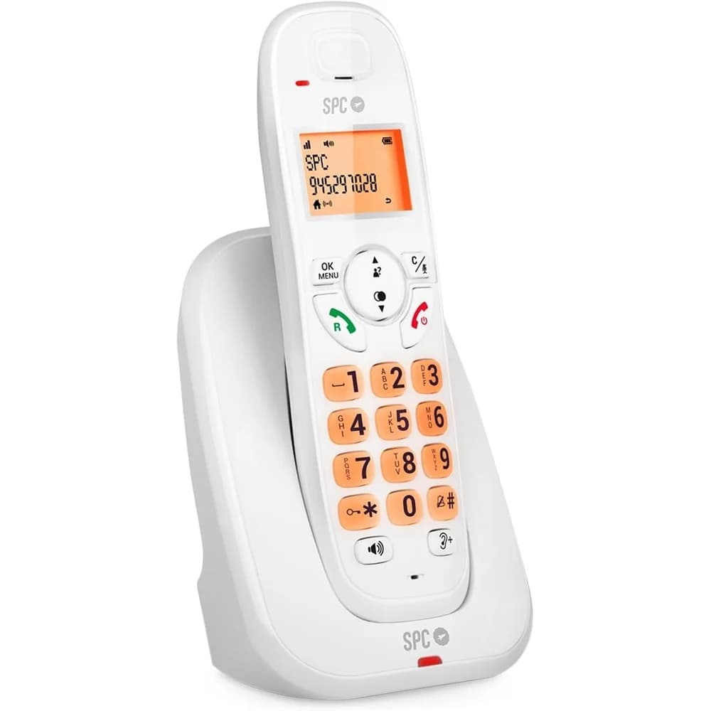 Telefone Fixo sem Fios SPC Kairo Branco ( 117 GR - Branco - Ecrã
