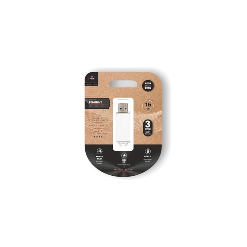 Tech One Tech 16GB Basic USB 2.0 Branco