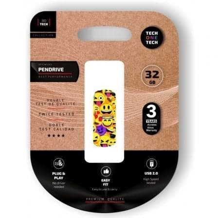 Tech One 32GB TEC4401-32 USB 2.0 Emoji Collage