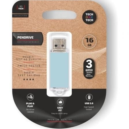 Tech One 16GB Basic USB 2.0 Sky Blue