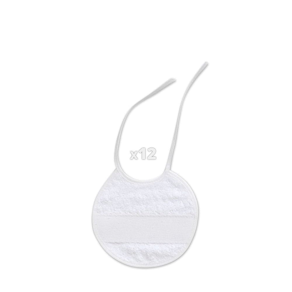 Babete Em Ponto Cruz 20X20 Branco Interbaby