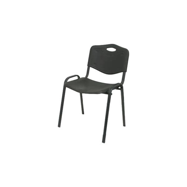 PYC Cadeira Robledo Confidente Estrutura Preta 81x48x42cm - 55341