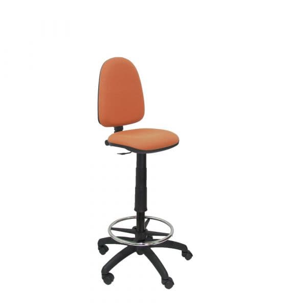 PYC Banquinho Ergonômico c/ Contacto Permanente Ajustável e o Anel Sede do Mecanismo de Apoio p/ os Pés e Estofado Tecido Bali Brown Pique